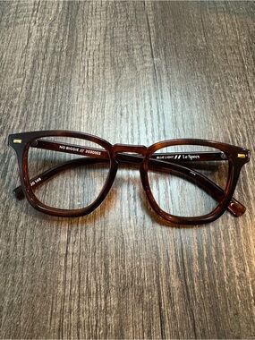 Le Specs Tortoise Brown Blue Light Glasses